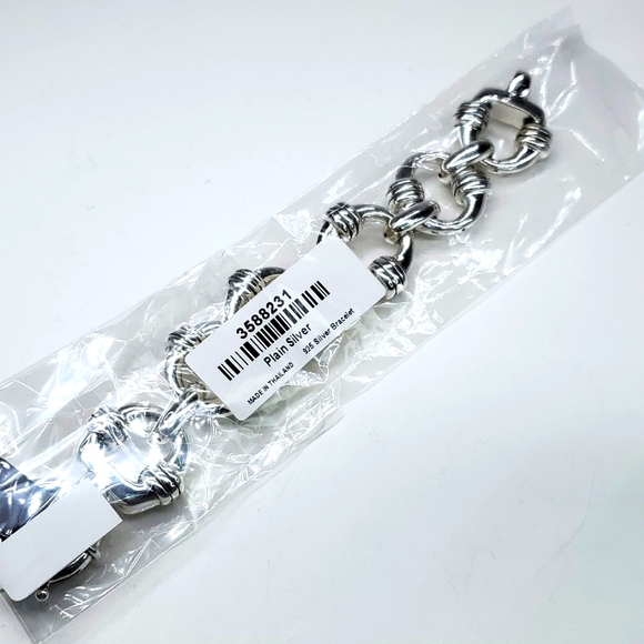 Oversized Statement Sterling Silver Beacelet NWT - Picture 6 of 7
